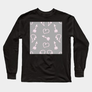 Pink romantic pattern Long Sleeve T-Shirt